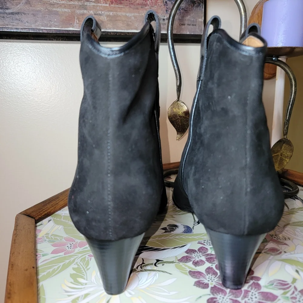 Array Black‎ Suede Leather Booties - Size 11